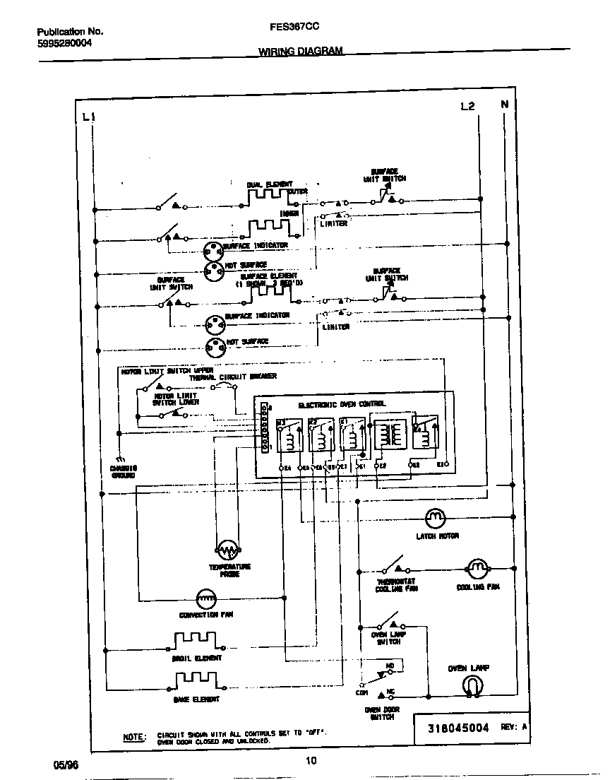 Frigidaire FES367CCSD wiring diagram diagram