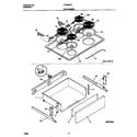 Frigidaire FES355CCBE top/drawer diagram