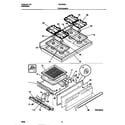 Frigidaire FGF333BADD top/drawer diagram