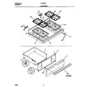 Frigidaire FGF350BBWC top/drawer diagram