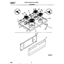 Universal/Multiflex (Frigidaire) MEF302PBWD top/drawer diagram