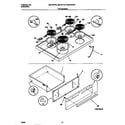 Universal/Multiflex (Frigidaire) MEF302PBWD top/drawer diagram