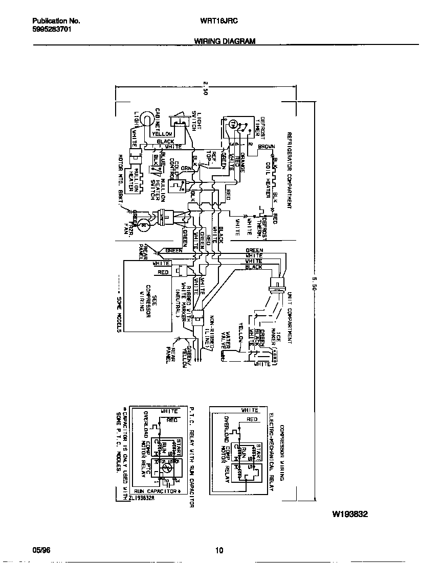 White-Westinghouse WRT16JRCD2 wiring diagram diagram