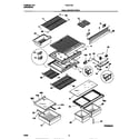 Frigidaire F44L21CCD2 shelves/controls diagram