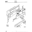 Universal/Multiflex (Frigidaire) MGF354SEWB backguard diagram