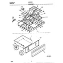 Universal/Multiflex (Frigidaire) MGF354SEWB top/drawer diagram