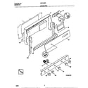 Universal/Multiflex (Frigidaire) MGF345BEDA backguard diagram