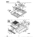 Universal/Multiflex (Frigidaire) MGF333BEWA top/drawer diagram