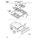 Universal/Multiflex (Frigidaire) MGF352SEDA top/drawer diagram