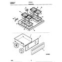 Frigidaire FGF353CATD top/drawer diagram