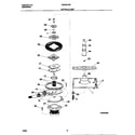 Universal/Multiflex (Frigidaire) MDR251RER0 motor & pump diagram