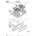 Frigidaire FGF353CATE top/drawer diagram