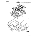 Frigidaire FGF374CCSC top/drawer diagram