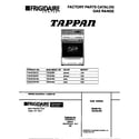 Tappan TGF357BCDC cover diagram