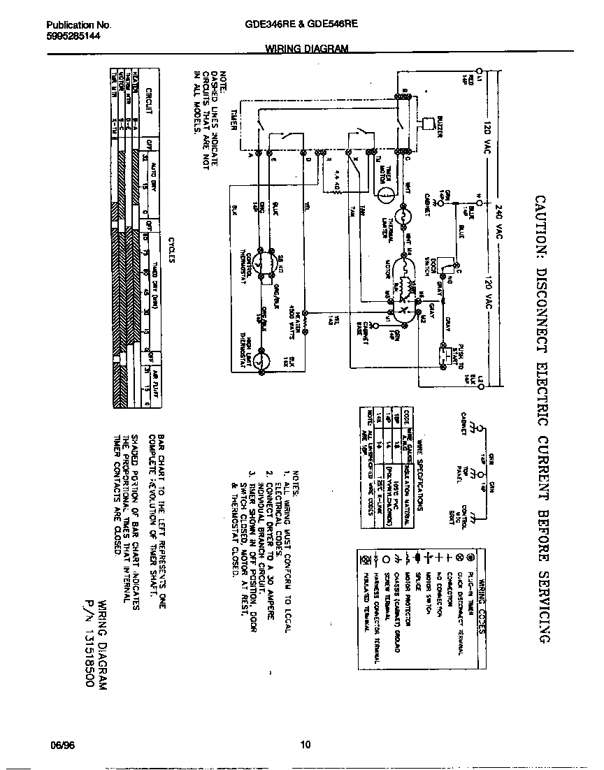 Gibson GDE546RES0 wiring diagram diagram