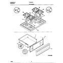 Tappan TGF354SCDC top/drawer diagram