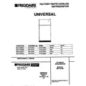 Universal/Multiflex (Frigidaire) MRT13CREW0 cover diagram