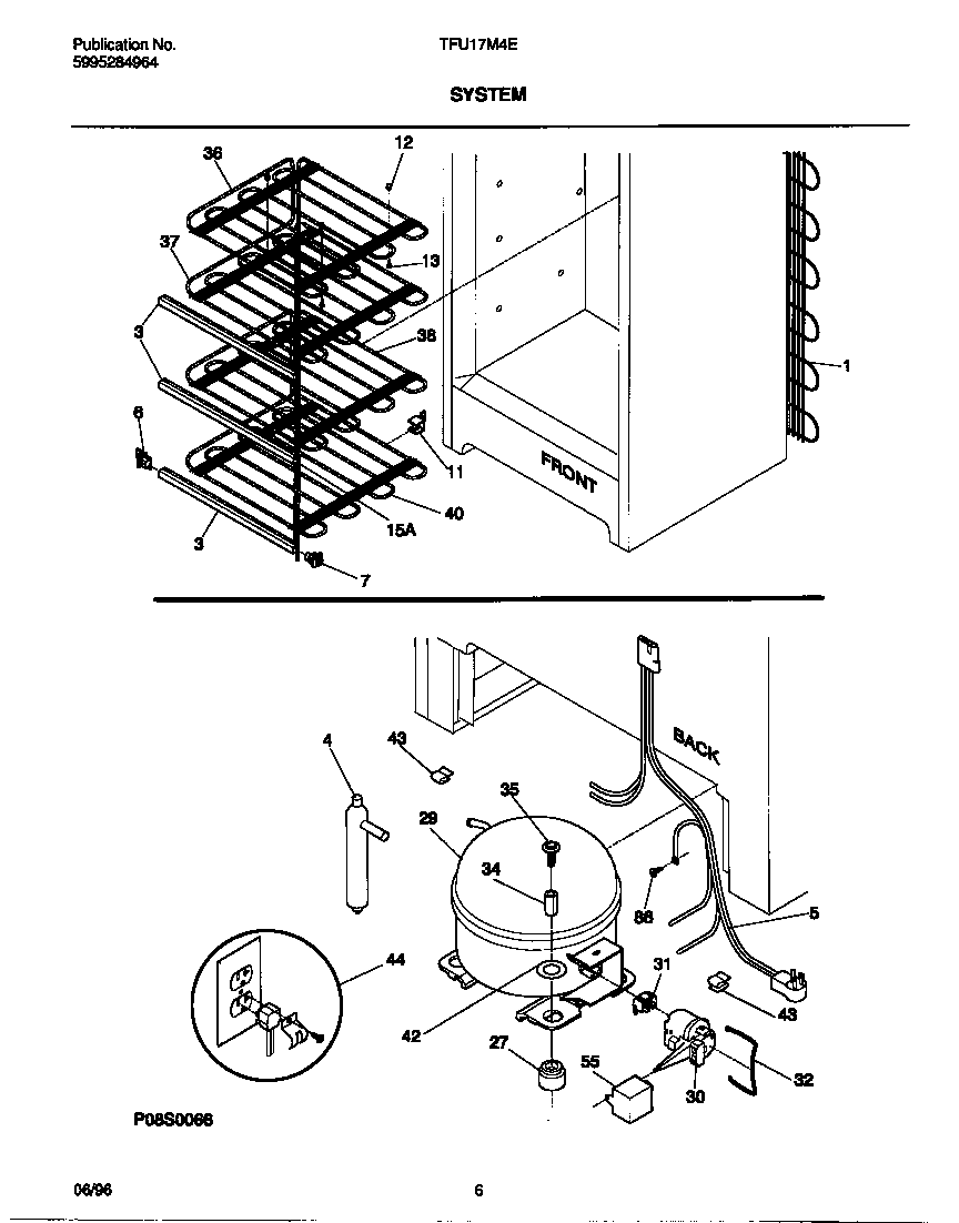 Tappan TFU17M4EW0 system diagram