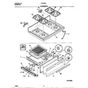 Tappan TGF332BCWC top/drawer diagram
