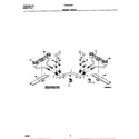 Tappan TGC6X4XCDA burner parts diagram
