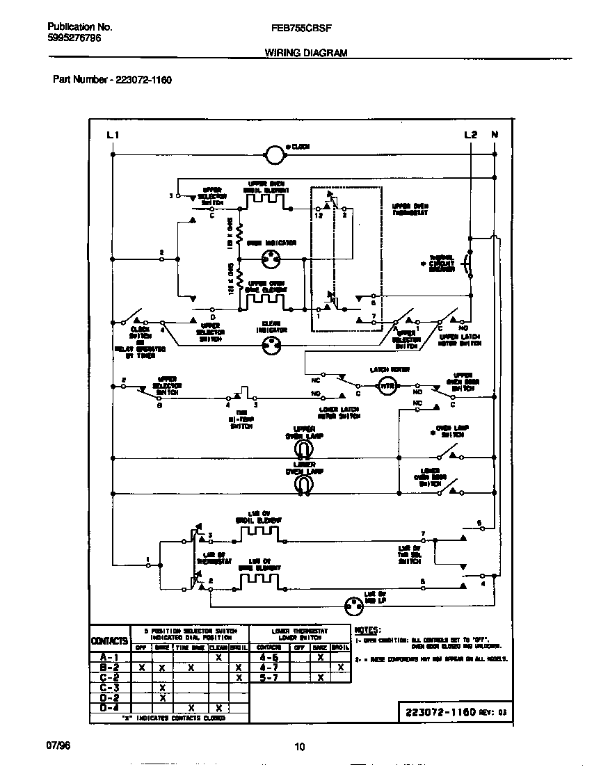 Frigidaire FEB755CBSF wiring diagram diagram