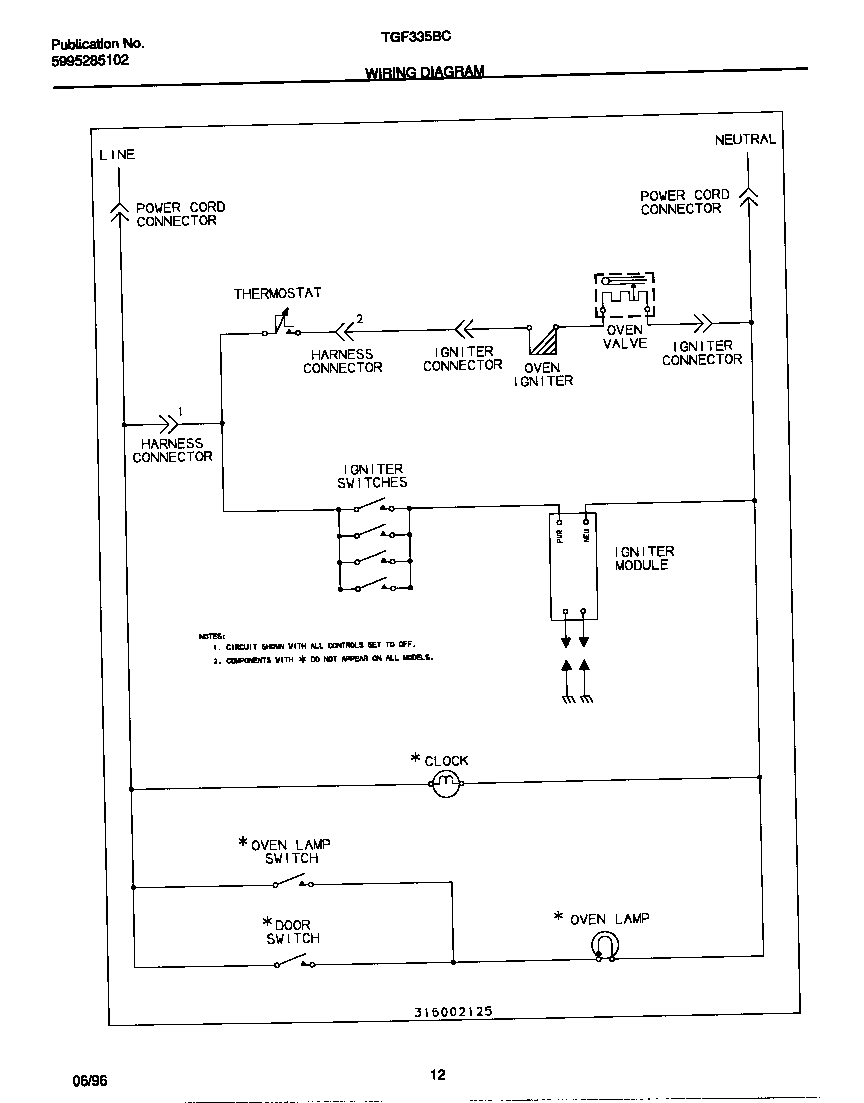 Tappan TGF335BCDC wiring diagram diagram