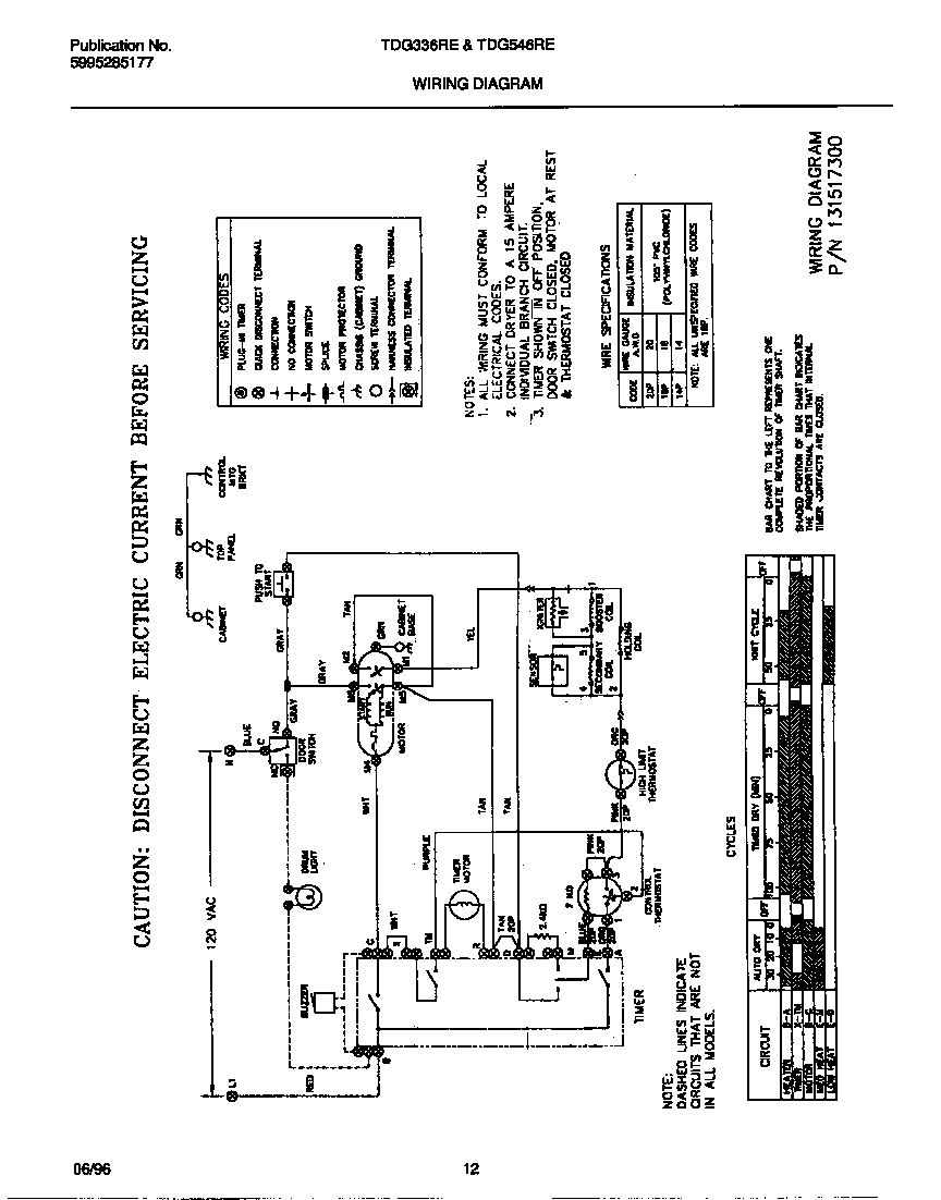 Tappan TDG336RED0 wiring diagram diagram