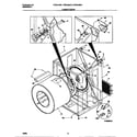 Frigidaire FDE546NES0 cabinet/drum diagram
