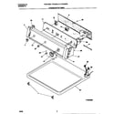Frigidaire FDE546NES0 controls/top panel diagram
