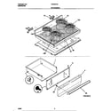 Frigidaire FEF367CASF top/drawer diagram
