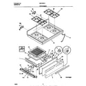 Universal/Multiflex (Frigidaire) MGF345CESB top/drawer diagram