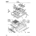 Frigidaire FGF332BBWC top/drawer diagram