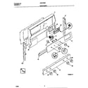 Universal/Multiflex (Frigidaire) MGF355BEWD backguard diagram