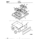 Universal/Multiflex (Frigidaire) MGF355BEWD top/drawer diagram