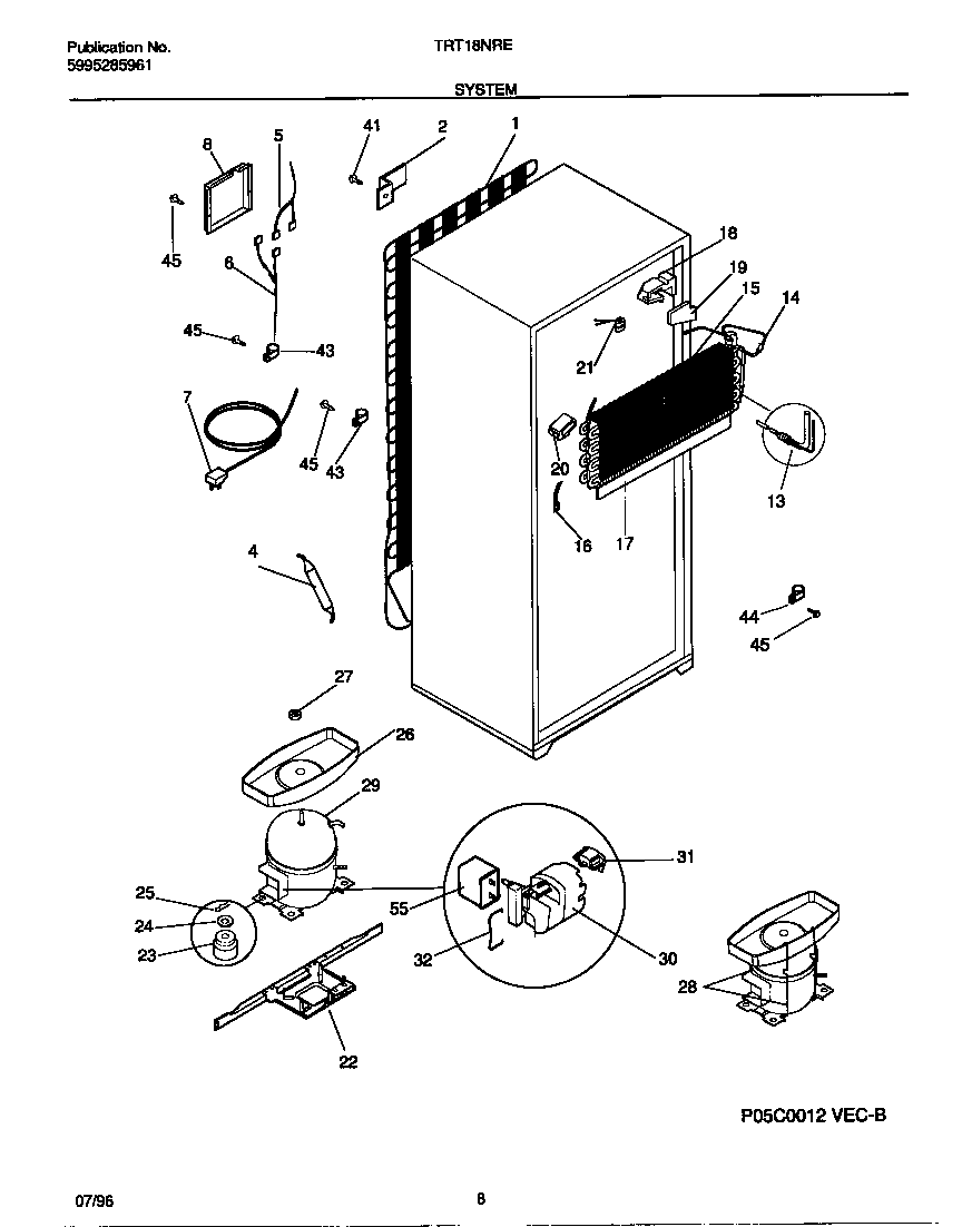 Tappan TRT18NRED0 system diagram