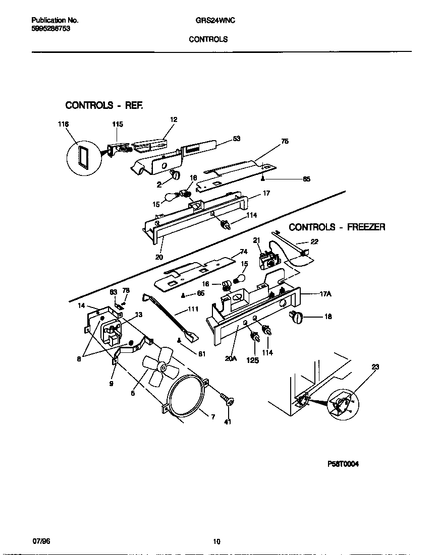 Gibson GRS24WNCD3 controls diagram