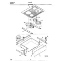 Frigidaire FES367CEBA top/drawer diagram