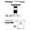 Tappan TGO356BCDC cover diagram