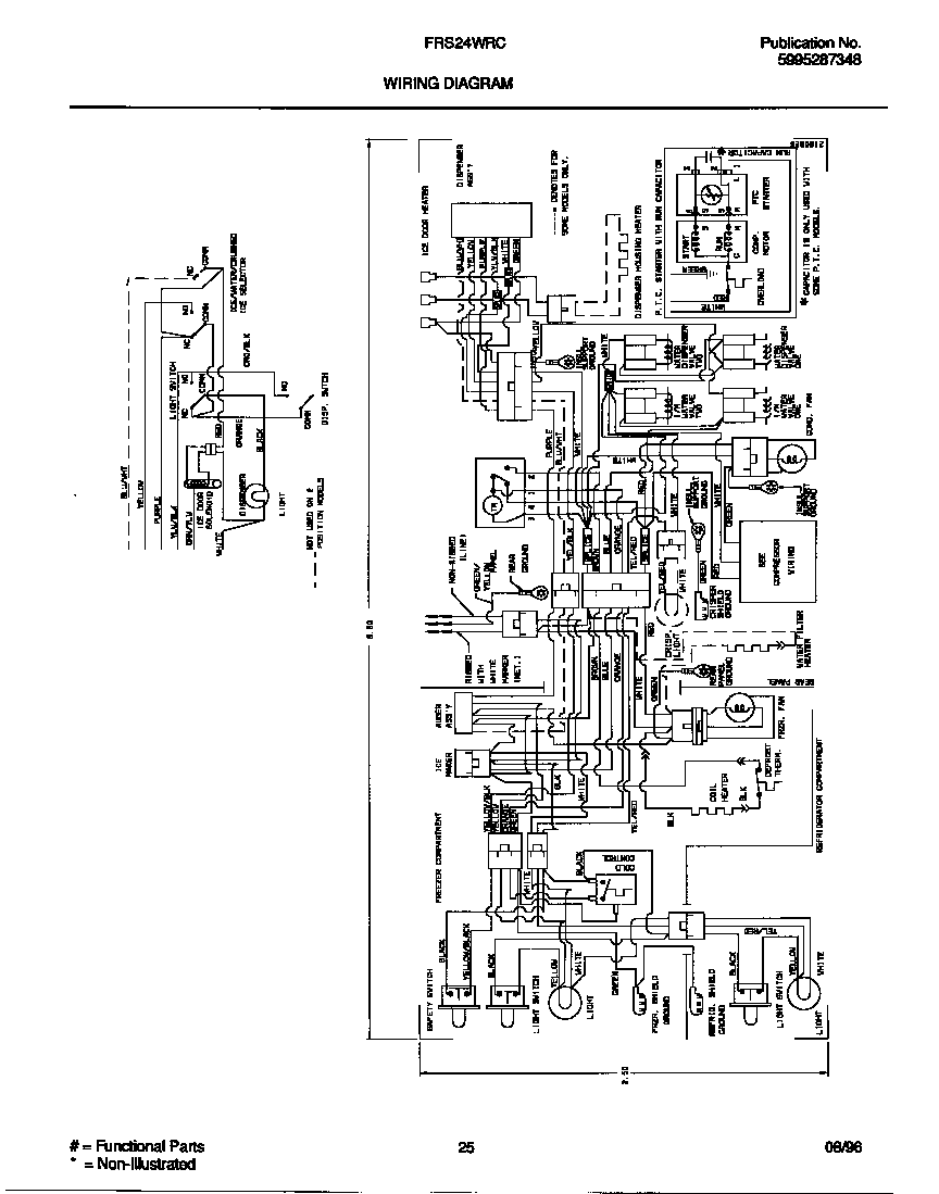 Frigidaire FRS24WRCW3 wiring diagram diagram