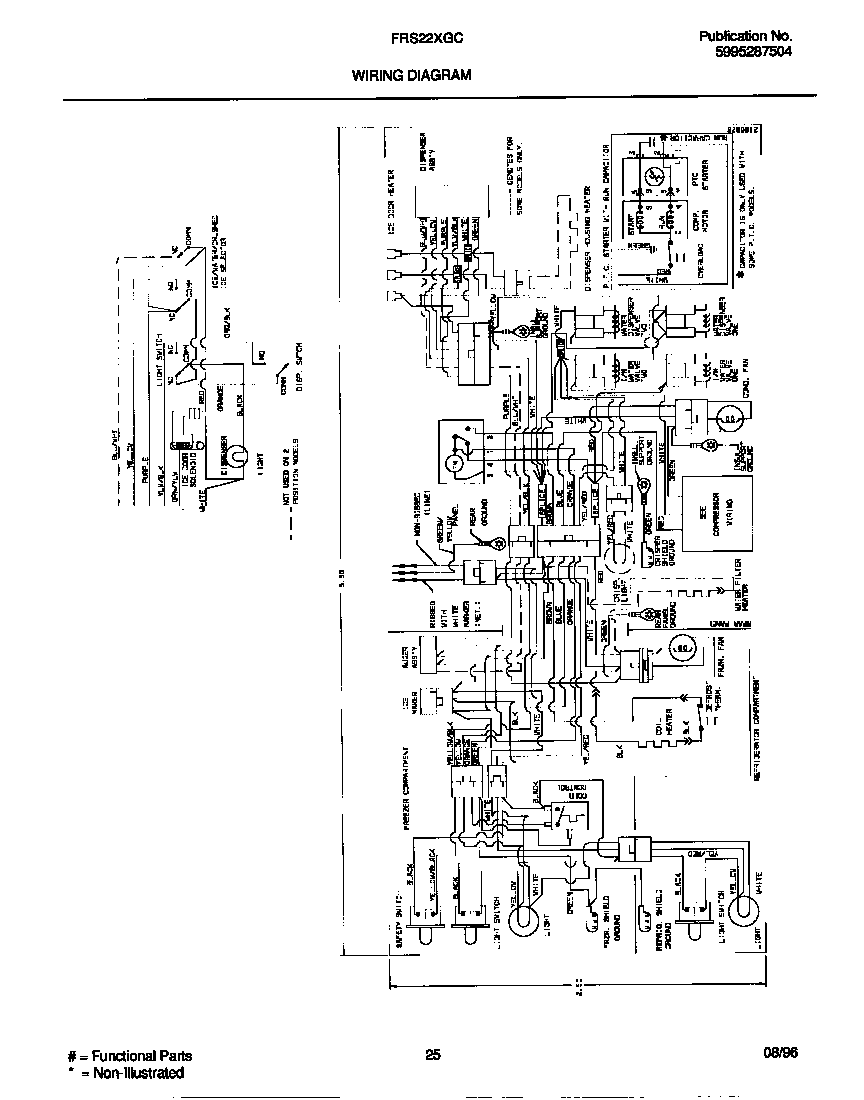 Frigidaire FRS22XGCB3 wiring diagram diagram