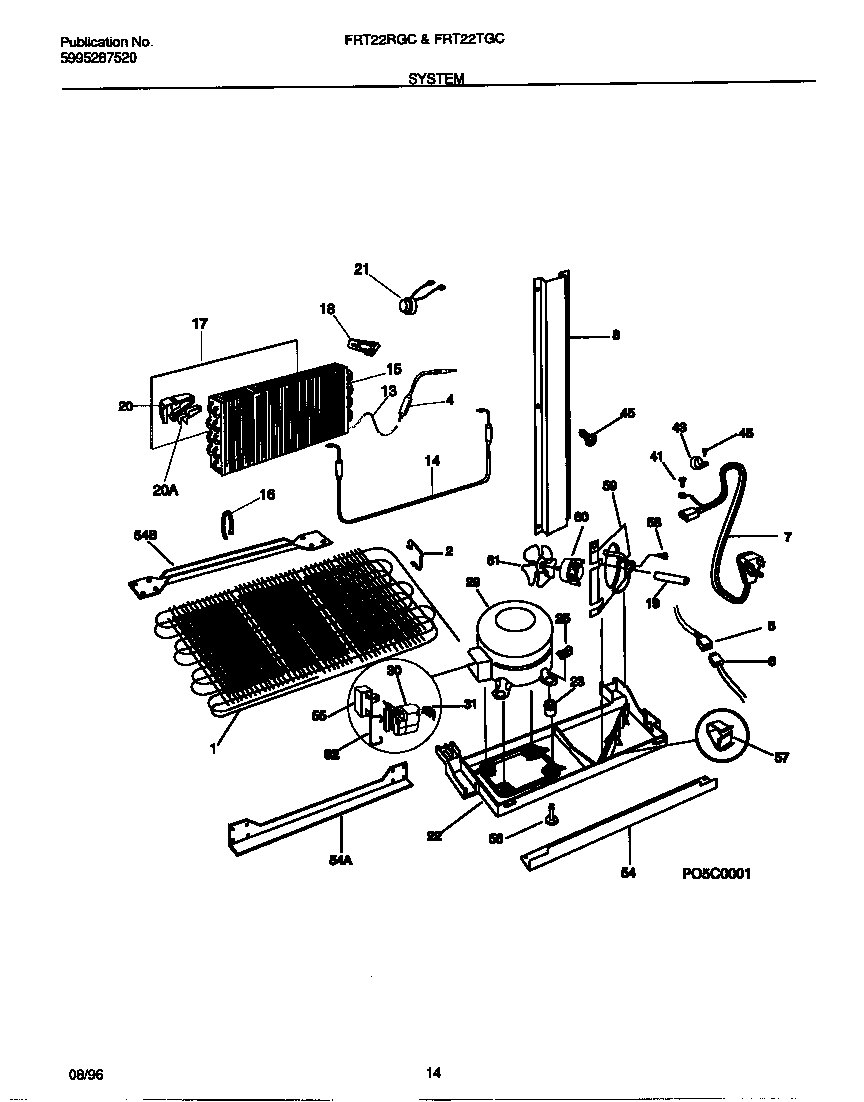 Frigidaire FRT22TGCD3 system diagram