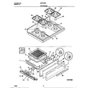 Universal/Multiflex (Frigidaire) MGF333BEWC top/drawer diagram