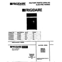 Frigidaire FEF350SADH cover diagram