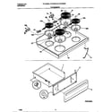 Frigidaire FEF350SADH top/drawer diagram