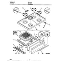 Universal/Multiflex (Frigidaire) MPF300PXWB top/drawer diagram