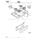 Universal/Multiflex (Frigidaire) MPF300PXWB top/drawer diagram
