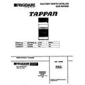 Tappan TGO356BCDD cover diagram