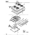 Frigidaire FEF389CESC top/drawer diagram