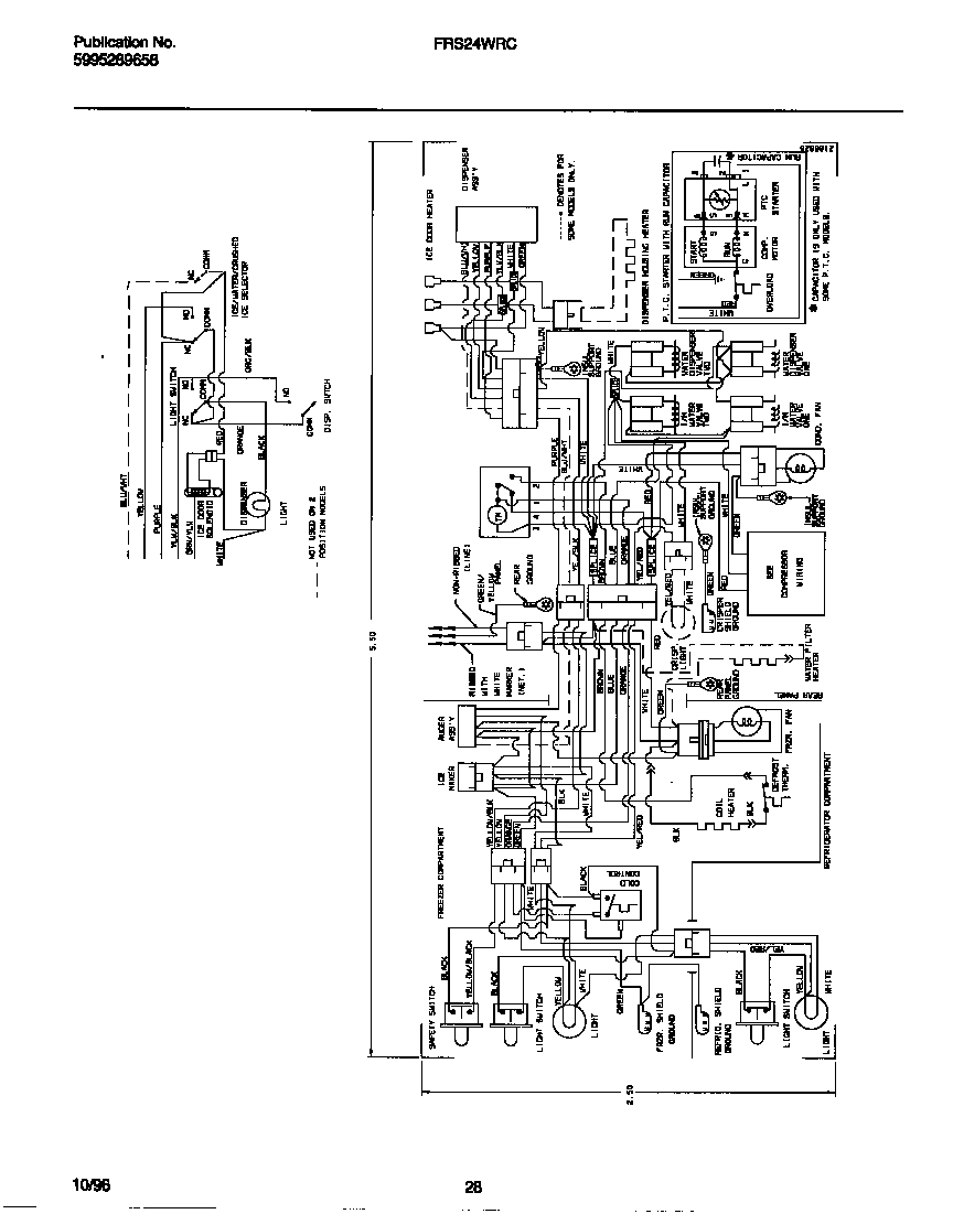 Frigidaire FRS24WRCW4 wiring diagram diagram