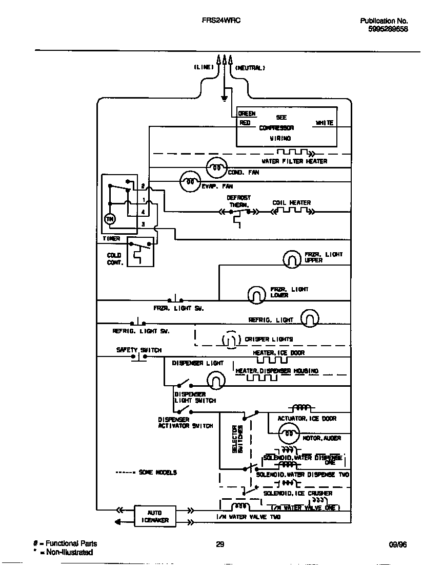 Frigidaire FRS24WRCW4 wiring diagram diagram